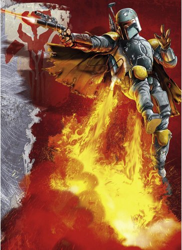 KOMAR Papiertapete »STAR WARS Boba Fett«, Breite 184 cm - bunt