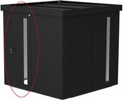 BIOHORT Zusatztür, feuerverzinkt, dunkelgraumetallic - schwarz