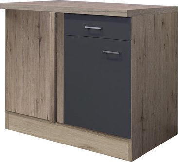 Flex-Well Küchenunterschrank »Morena«, San Remo Eichefarben / basaltgrau