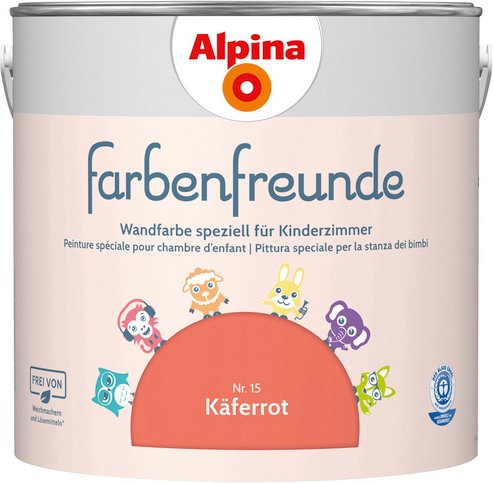 ALPINA Dispersionsfarbe »Farbenfreunde«, Käferrot, matt