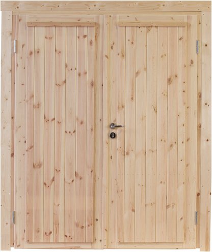 Doppeltür »Knut XL 28«, Kiefernholz, Natur - beige