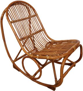 SIT Schaukelstuhl »RATTAN«, BxHxT: 53 x 96 x 100 cm, Rattan - beige