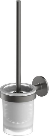 LENZ Toilettenbürstenhalter »SIVO«, Graphit, Montageart: Kleben oder Bohren - grau
