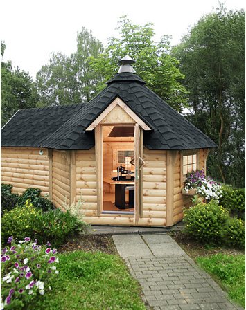 WOLFF Grillkota, Kiefernholz, natur, BxT: 426 x 574 cm