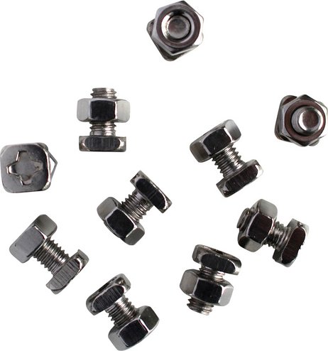 VITAVIA Schrauben-/Mutternsatz, Länge: 7mm, Stahl, 1 Stück - silberfarben