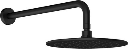 Chris Bergen Wassersparende Kopfbrause, Edelstahl, schwarz matt