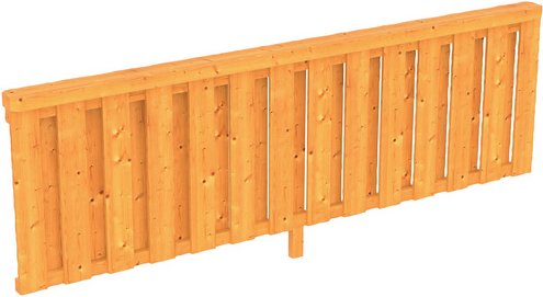SKANHOLZ Brüstung, B x H: 78,5 x 84 cm, Holz, Farbe: natur - beige