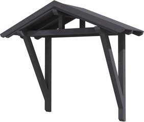 SKANHOLZ Vordach »Stralsund 2«, 289 x 116 cm (BxT), nordische Fichte, schiefergrau