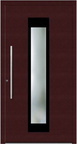 KNOCK Aluminium-Haustür »Marte«, purpur - rot