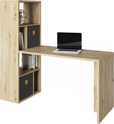 PHOENIX Raumteiler-Regal »Fortuna«, BxHxL: 58 x 146,6 x 34 cm, inkl. Schreibtischanbau - beige