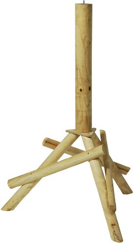 Thumbnail - DOBAR Vogelhausständer, für Vögel, Kiefernholz, natur - braun