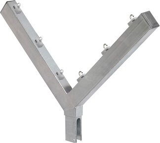 FLORAWORLD Pfostenaufsatz, Stahl, BxHxT: 68 x 60 x 5 cm - silberfarben