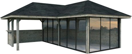 Thumbnail - PALMAKO Pavillon »Bianca Set 223 Slide«, BxHxT: 588 x 319 x 588 cm, Grau