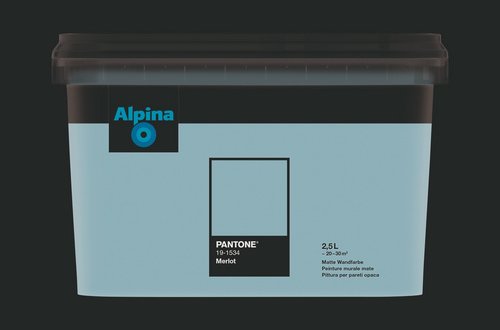 ALPINA Wandfarbe »PANTONE«, Merlot, matt, 2,5 l - rot