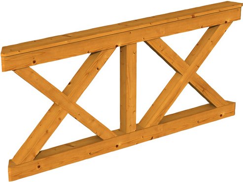 SKANHOLZ Brüstung, BxH: 180 x 84 cm, eiche hell, Holz