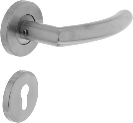 Intersteel Türdrücker »halbrund«, D.55x8mm PZ-Rosetten