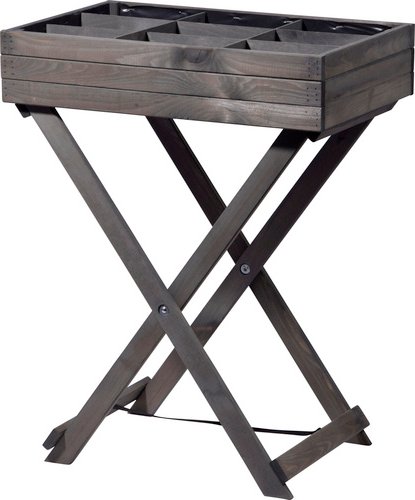 Thumbnail - DOBAR Kräutertisch, BxHxL: 58 x 75 x 38 cm, grau