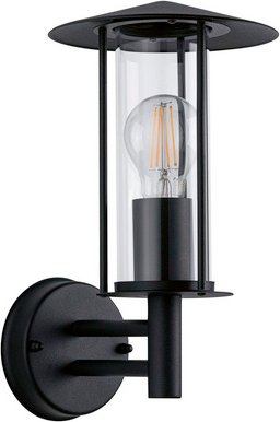 PAULMANN Hauswandleuchte »Classic«, Ø: 17,3 cm, Metall/Glas - grau