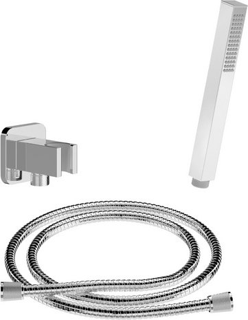 Chris Bergen Brausegarnitur-Set, chrom, Länge Brauseschlauch: 150 cm - silberfarben