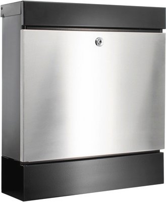 BURG WÄCHTER Briefkasten mit Zeitungsfach »Seattle«, BxHxT: 36,4 x 40,5 x 11 cm, Edelstahl/Stahl - silberfarben