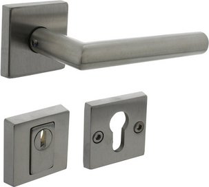 Intersteel Hintertürbeschläge, eckig Kernziehschutz