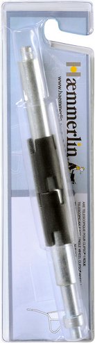 Hæmmerlin Teleskop-Achse für Schubkarrenräder Clipso - silberfarben