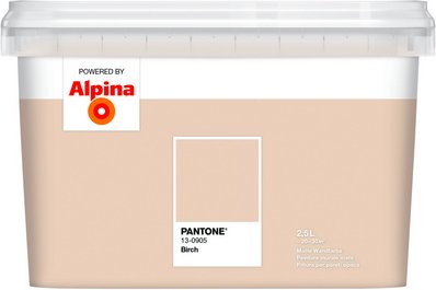 ALPINA Wandfarbe »PANTONE«, Birch, matt, 2,5 l - beige