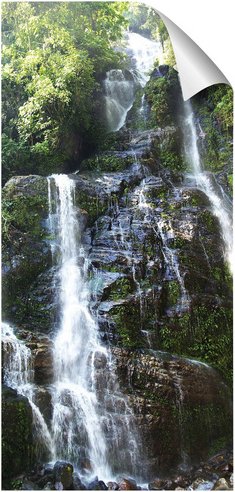 mySPOTTI Duschrückwand-Panel, fresh, Steinoptik, 210x100 cm - gruen