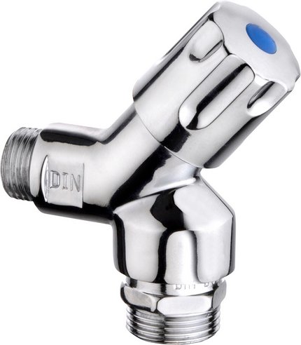 WELLWATER Auslaufventil, Messing, silberfarben, 1/2"/3/4"