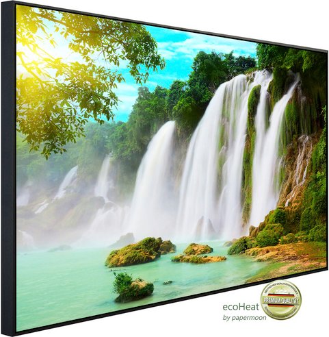 Thumbnail - papermoon Infrarotheizung »EcoHeat - Ban Gioc Vietnam Wasserfall«, Matt-Effekt - bunt