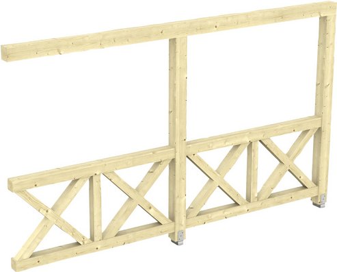 SKANHOLZ Seitenwand, B x H: 78,5 x 210 cm, Holz, Farbe: natur