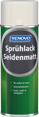 RENOVO Sprühlack, reinweiß RAL 9010, seidenmatt, 400ml - weiss