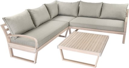 BELLAVISTA Sitzgruppe »Jersey«, 4 Sitzplätze - braun