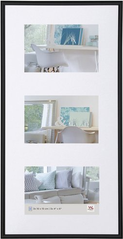 Walther Design Bilderrahmen »NEW LIFESTYLE«, BxL: 23,8 x 46,8 cm, Schwarz, Kunststoff