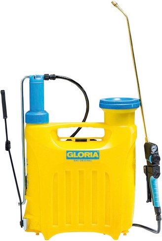 GLORIA Kolbenrückensprühgerät Füllinhalt 12 Liter, Max. Betriebsdruck: 6 bar - gelb