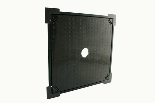 MARLEY Fliesenrahmen, Kunststoff (PVC), BxL: 34,1 cm x 34,1 cm - schwarz