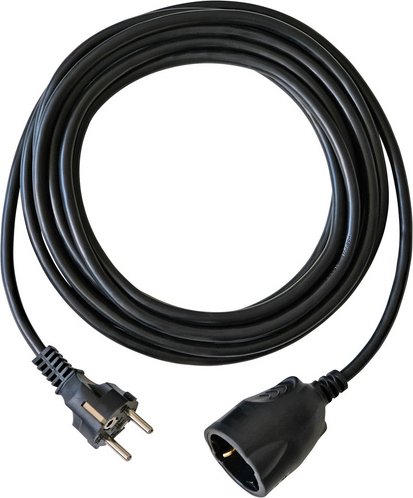brennenstuhl® Verlängerungskabel, Kabellänge: 5 m - schwarz