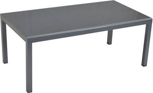 MERXX Gartentisch, BxHxT: 100 x 75,5 x 190 cm, Aluminium - silberfarben