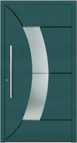 KNOCK Aluminium-Haustür »Terra Nova«, moosgrün - gruen