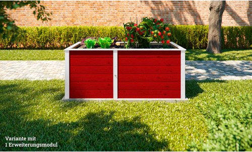 WEKA Ergänzungs-Set, für Hochbeete, BxH: 67 x 69 cm, Holz - rot