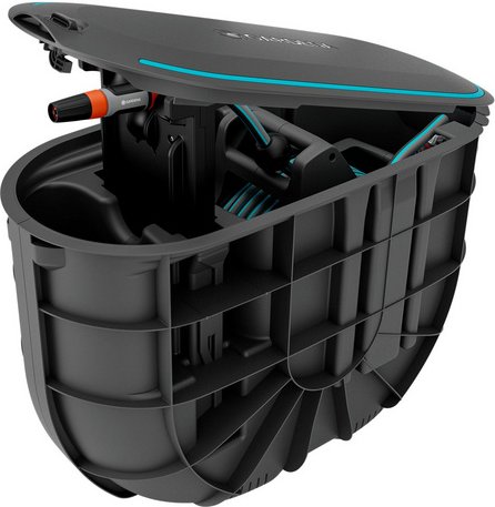 GARDENA Schlauchbox »RollUp«, kunststoff, max. Schlauchkapazität: 20 m - grau