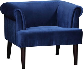 ATLANTIC home collection Loungesessel »Charlie«, BxHxL: 86 x 70 x 74 cm - blau