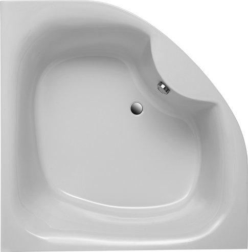 OTTOFOND Badewanne »Lima«, BxHxL: 140 x 50 x 140 cm, viertelkreis - weiss