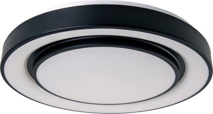 NÄVE LED-Deckenleuchte »Monterey«, ∅xH: 37,5 x 6,5 cm, Metall/Kunststoff - schwarz