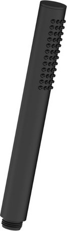 Chris Bergen Stabhandbrause, Messing, schwarz matt, mit schwarzen Antikalk-Noppen