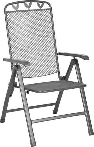 GREEMOTION Klappstuhl »Toulouse«, BxHxT: 58 x 108 x 64 cm, Metall - grau