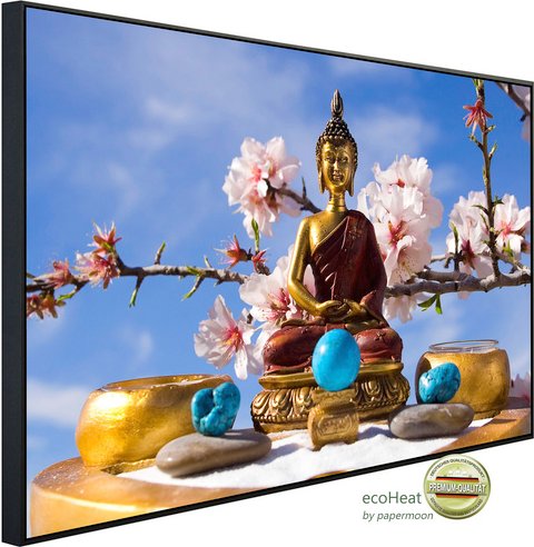 papermoon Infrarotheizung »EcoHeat - Buddah Figur«, Matt-Effekt - bunt
