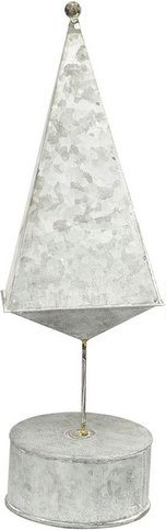 Flowerbox Dekofigur - weiss | silberfarben