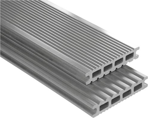 Mr. GARDENER WPC-Terrassendiele, Breite: 14,5 cm, Stärke: 2,6 cm, 1 Stk. - grau