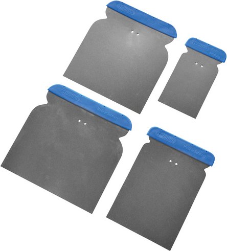 Spachtel-Set, 12 cm, Metall - silberfarben